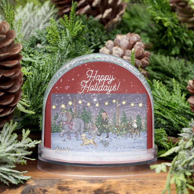 Metalphant Family Tree Snow Globe (Invierno)