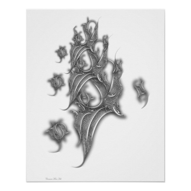 "Metamorfosis y movimiento", Poster brillante (Anverso)