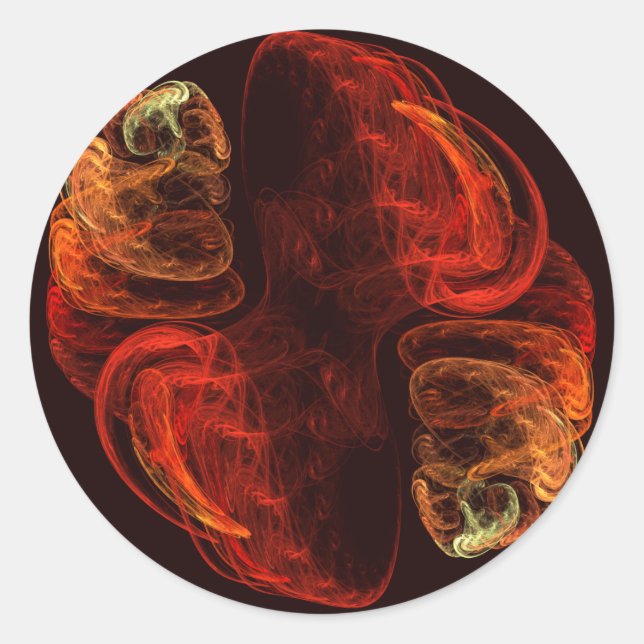 Metamorphosis Resumen Pegatina de Ronda de Arte (Anverso)