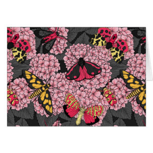 Metas en hidrangea rosa