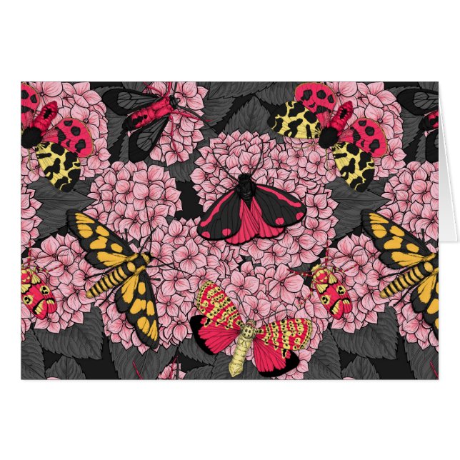 Metas en hidrangea rosa (Anverso (Horizontal))