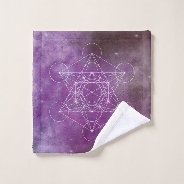 Metatrón, chakra, zen, geométrico sagrado, ángel (Toallita)