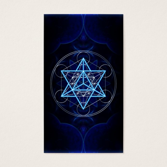 Metatrons dado - Merkaba estrella Tetraeder - (Frente)
