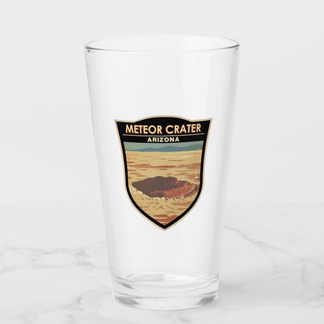 Meteor Crater Arizona Viaje Vintage (Anverso)