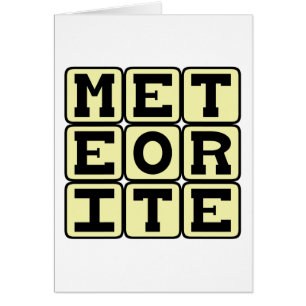 Meteorito, ruina de espacio