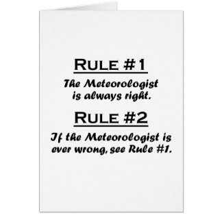 Meteorólogo de la regla