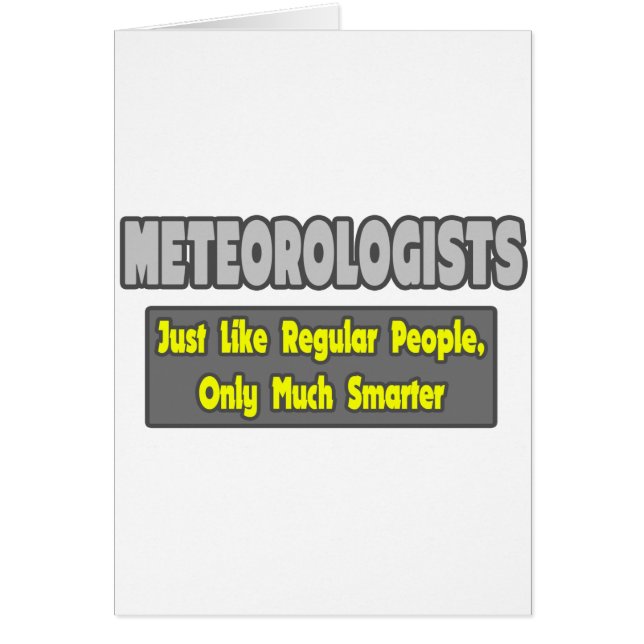 Meteorólogos... más inteligentes (Frente)