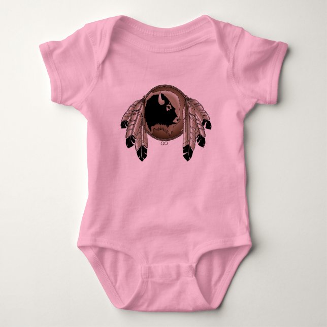 Metis Baby Camisetas First Nations Art Baby Shirt (Anverso)