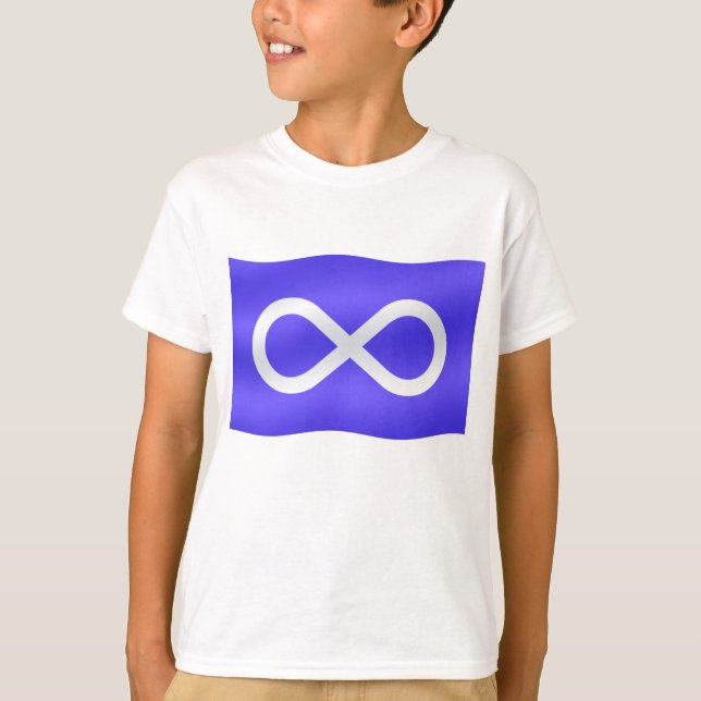 Metis Flag Niños camiseta Primera Nación Arte Tee  (Anverso)