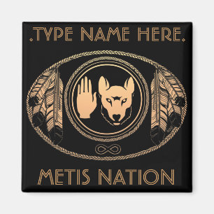 Metis Fridge Magnet Imán Personalizado de Bandera 