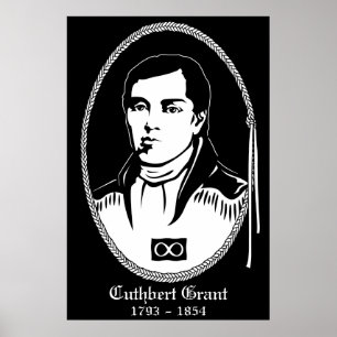Metis Hero Poster Cuthbert Grant imprime Posters