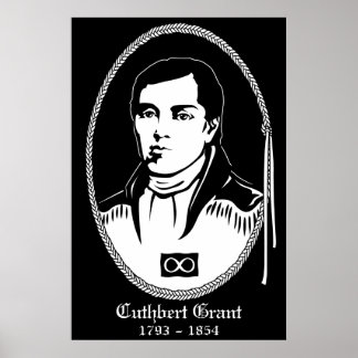 Metis Hero Poster Cuthbert Grant imprime Posters