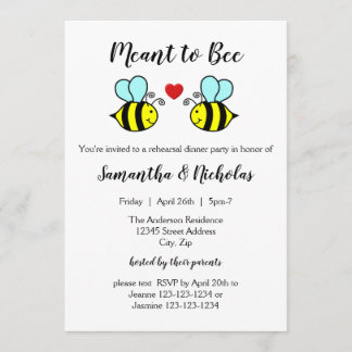 Meto to to Bee - Ensayo de invitación a la cena