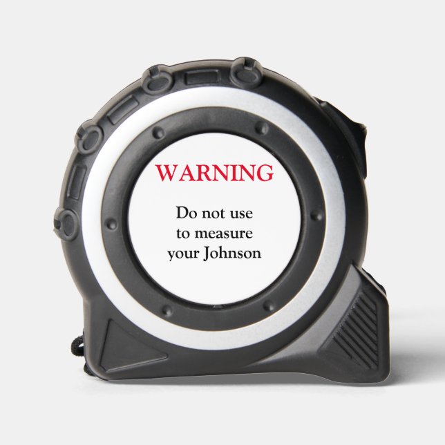 Métrica Cinta de medición FUNNY WARNING Johnson (Anverso)