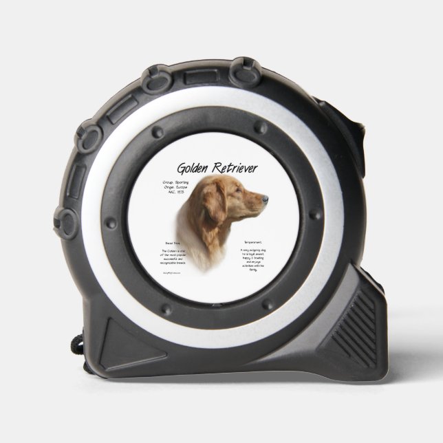 Métrica Medida de cinta de Golden Retriever (Anverso)
