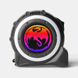 Métrica Medida de cinta negra Neon Dragon