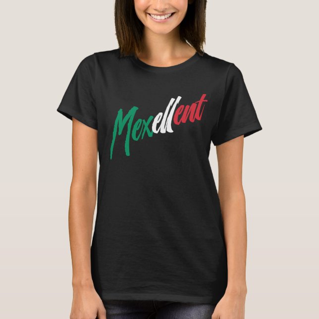Mexellent - Camiseta del orgullo mexicano y mexica (Anverso)