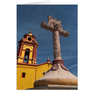 México, Bernal. Vista de Iglesia de San Sebastian