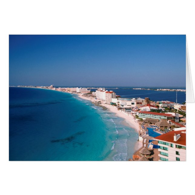 México, Cancún, Vista Aérea De Los Hoteles (Anverso (Horizontal))