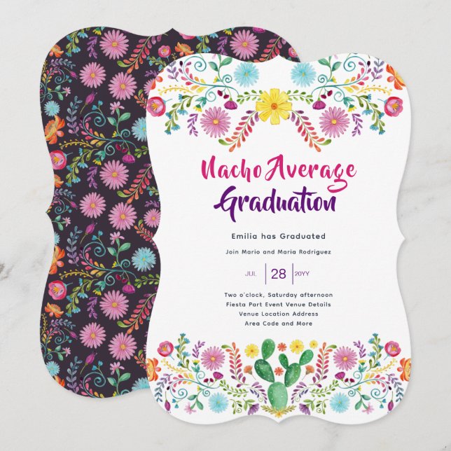 México FIESTA GRADUATION Invitación al arte popula (Anverso / Reverso)
