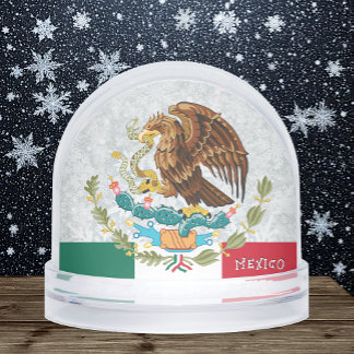 Mexico Snow Globe, Holiday, Mexican Flag