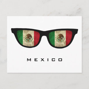 México Sombras personalizado texto y postal color