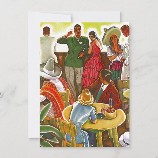 México Sur de la frontera en blanco invitaciones p (Anverso)