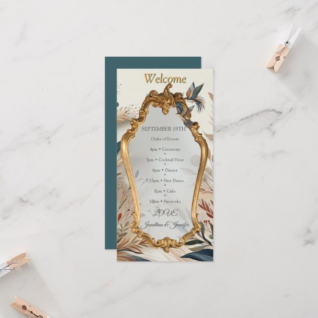 Mezcla bohemia de colores y tema floral (Anverso/Reverso In Situ)