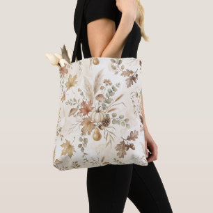 Mezcla de Botánicos de Otoño y Bolsa Tote Vintage