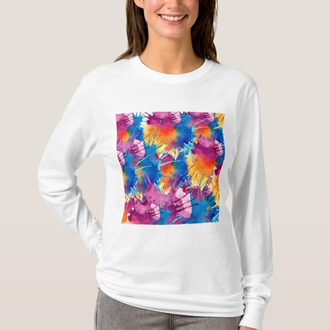 Mezcla de colores diseñada para camiseta (Anverso)