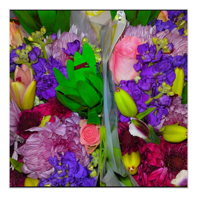 Mezcla de flores 9 Poster perfecto (Anverso)