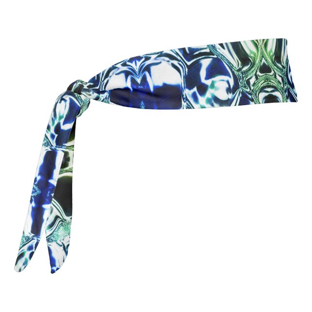 Mezcla de formas en azul y verde claro, metálico (Girar 270)