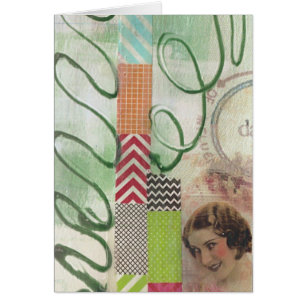 Mezcla de medios Lady Collage