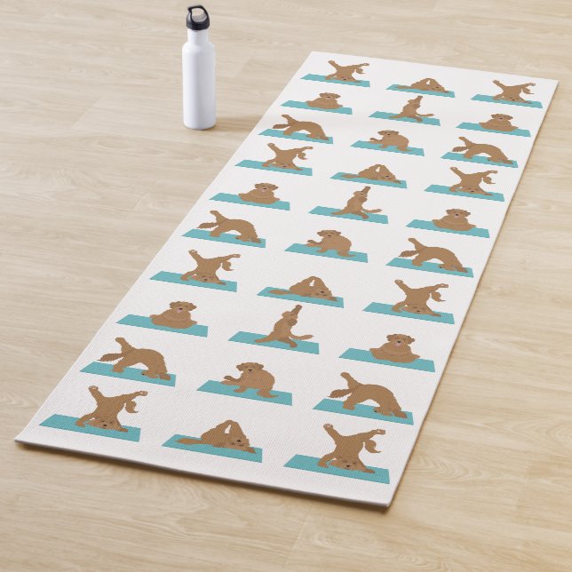 Mezcla de perros de Labradoodle Yoga Mat (In situ)