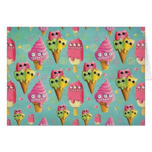 Mezcla del helado del verano