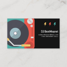 Mezclador De Música De Tarjetas Empresariales Dj b