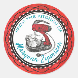 Mezclador retro de la cocina del pegatina