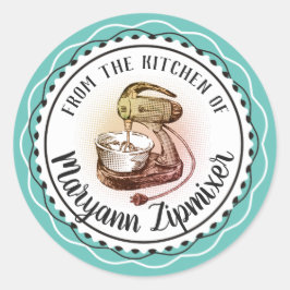 Mezclador retro de la cocina del pegatina