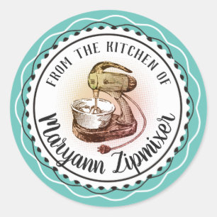 Mezclador retro de la cocina del pegatina