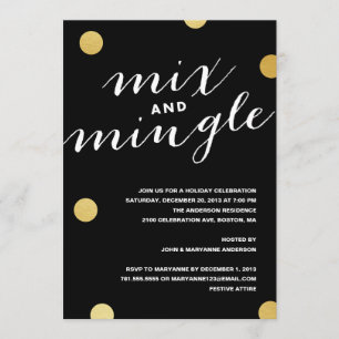 MEZCLE Y MEZCLE LA INVITACIÓN DE LA CELEBRACIÓN DE