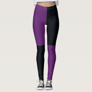Mezclilla carbón y púrpura, Leggings