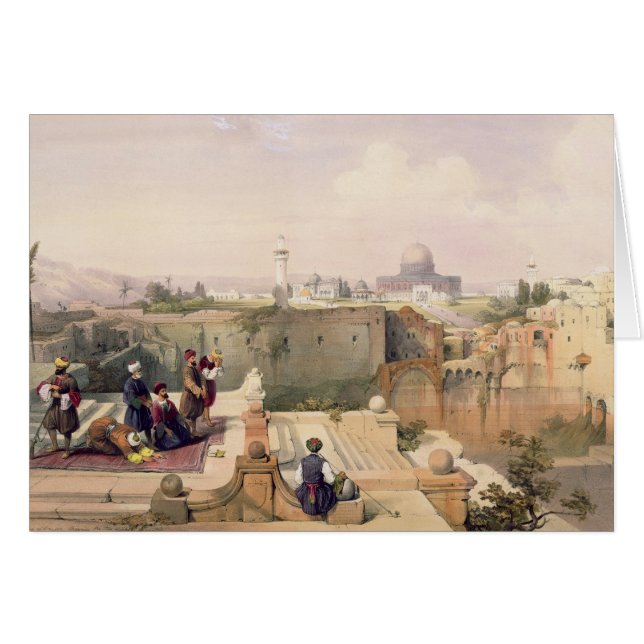 Mezquita de Omar que muestra el sitio del templo (Anverso (Horizontal))