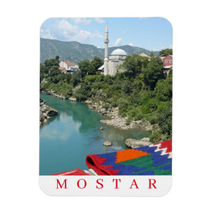 Mezquita Mostar mira imán de frigorífico