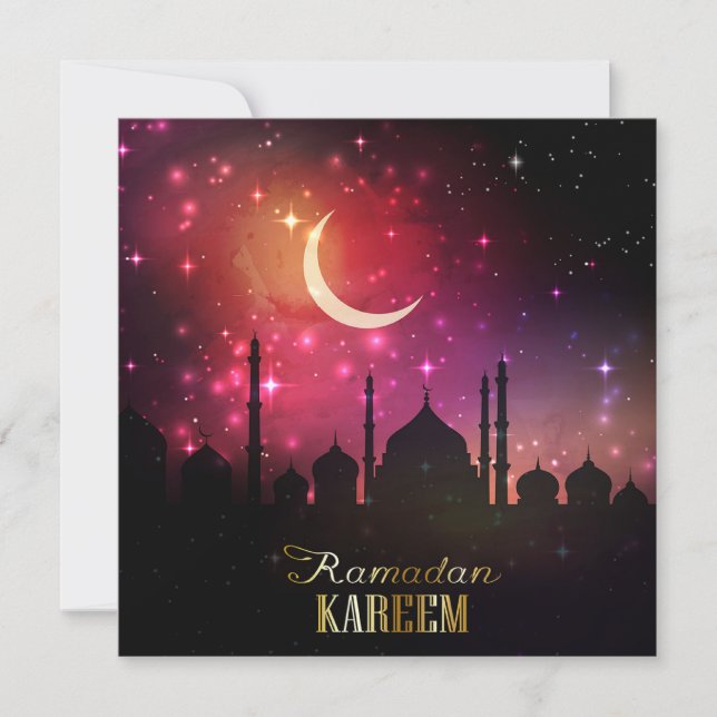 Mezquita Ramadan Amanecer Rosa (Anverso)