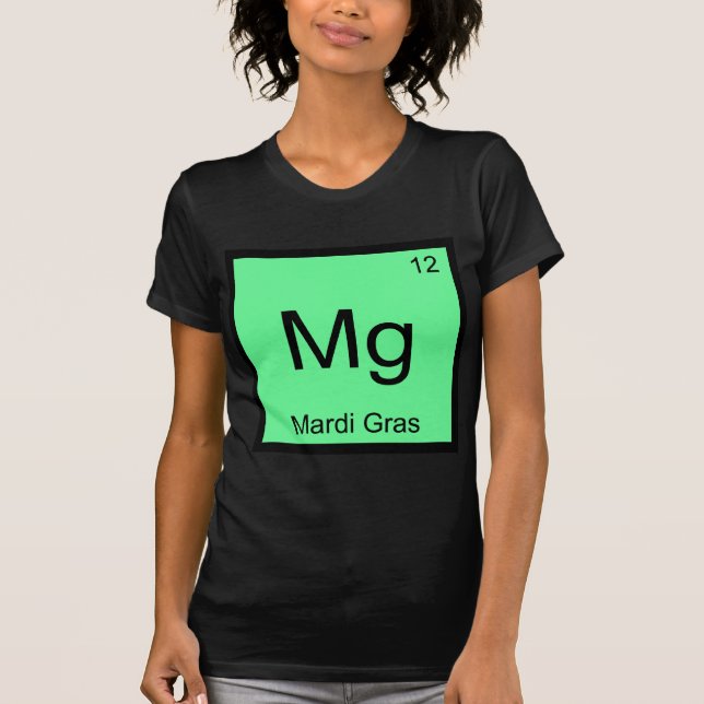 Mg - Camiseta divertida con símbolo del elemento q (Anverso)