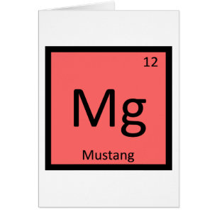 Mg - Mesa Periódica De Química De Caballo De Musta