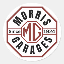MG Morris Garages Pegatinas redondos clásicos