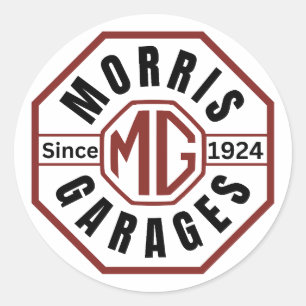 MG Morris Garages Pegatinas redondos clásicos