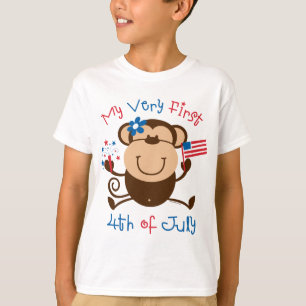Mi 1r 4to mono del chica embroma la camiseta