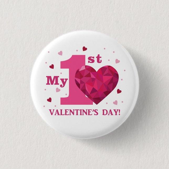 Mi 1r botón del el día de San Valentín (Anverso)